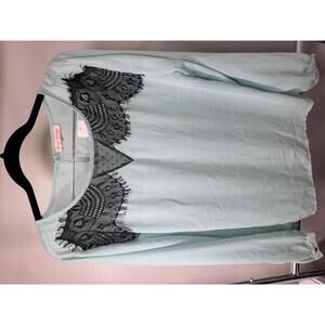 English Laundry Light Blue Long Sleeve Blouse